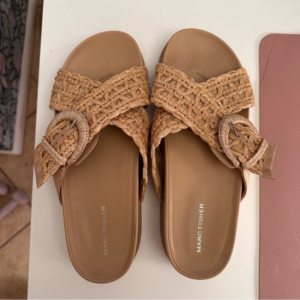 Marc Fisher Raffia Sandals